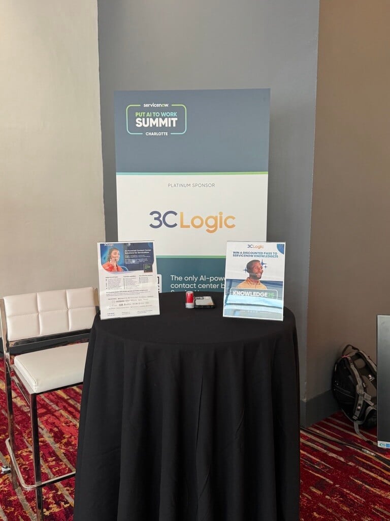 3CLogic - ServiceNow Put AI to Work Summit: Charlotte 8