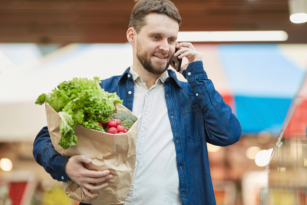 grocery store caller