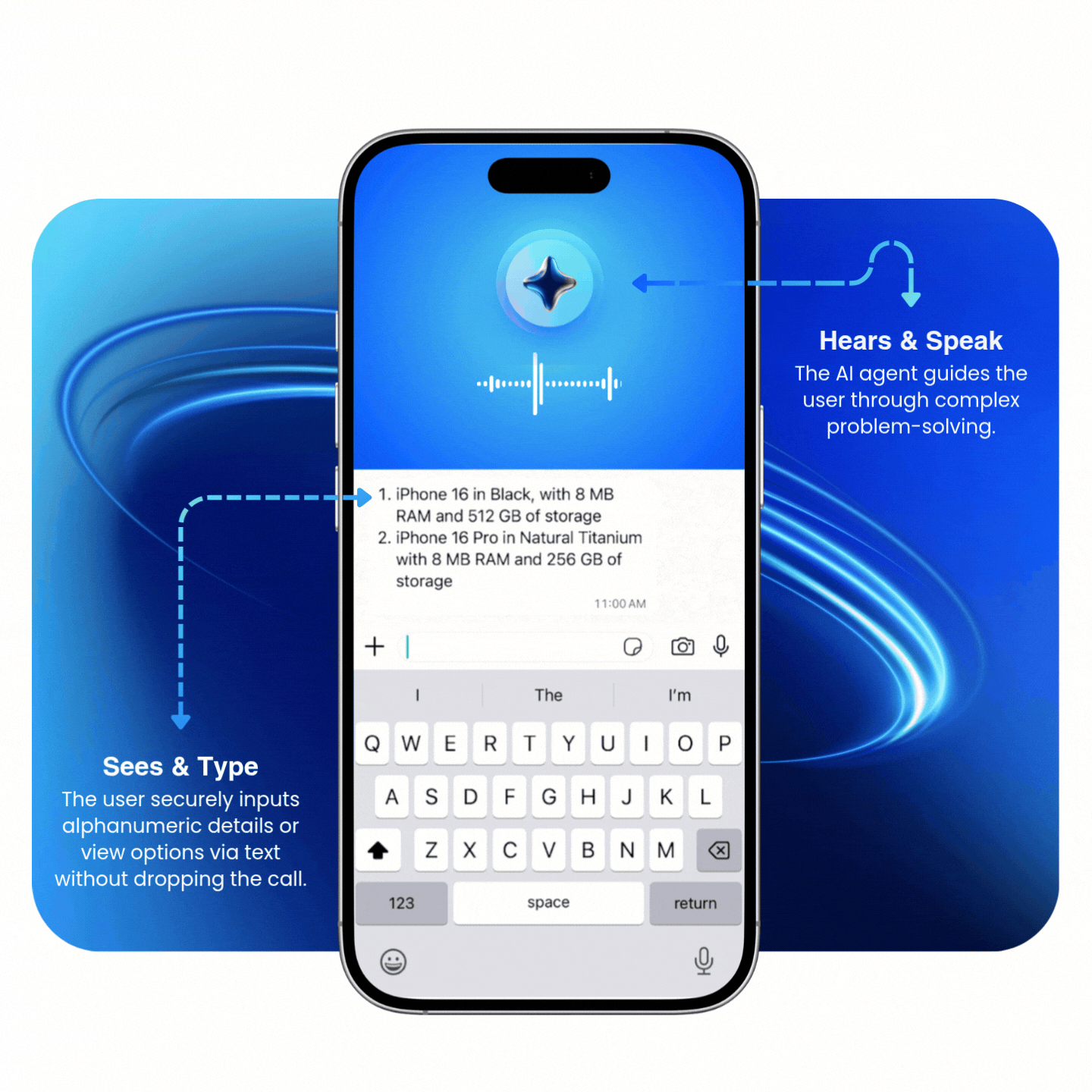 3CLogic Multimodal AI Agents | 3CLogic's multimodal AI agents can understand and process both spoken language and typed text inputs concurrently, delivering frictionless experiences in real time.