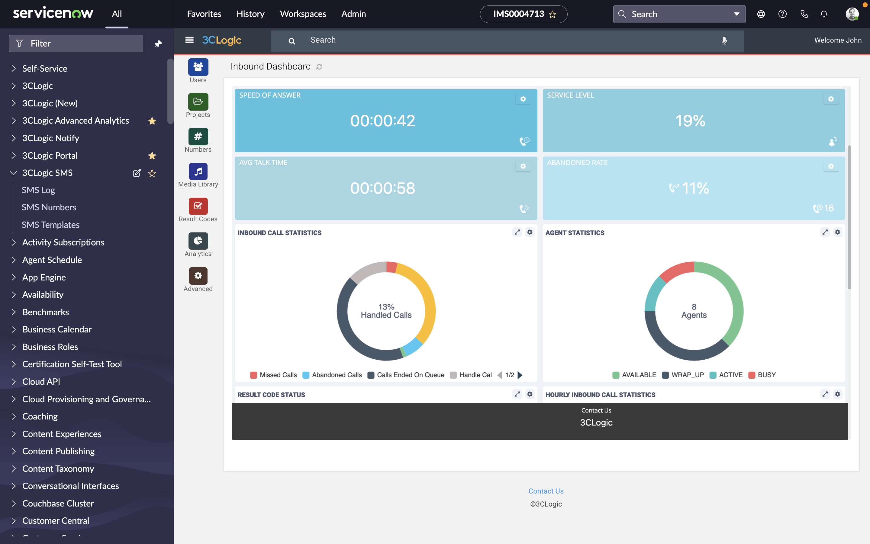 Cloud Contact Center Integration for ServiceNow CSM | 3CLogic