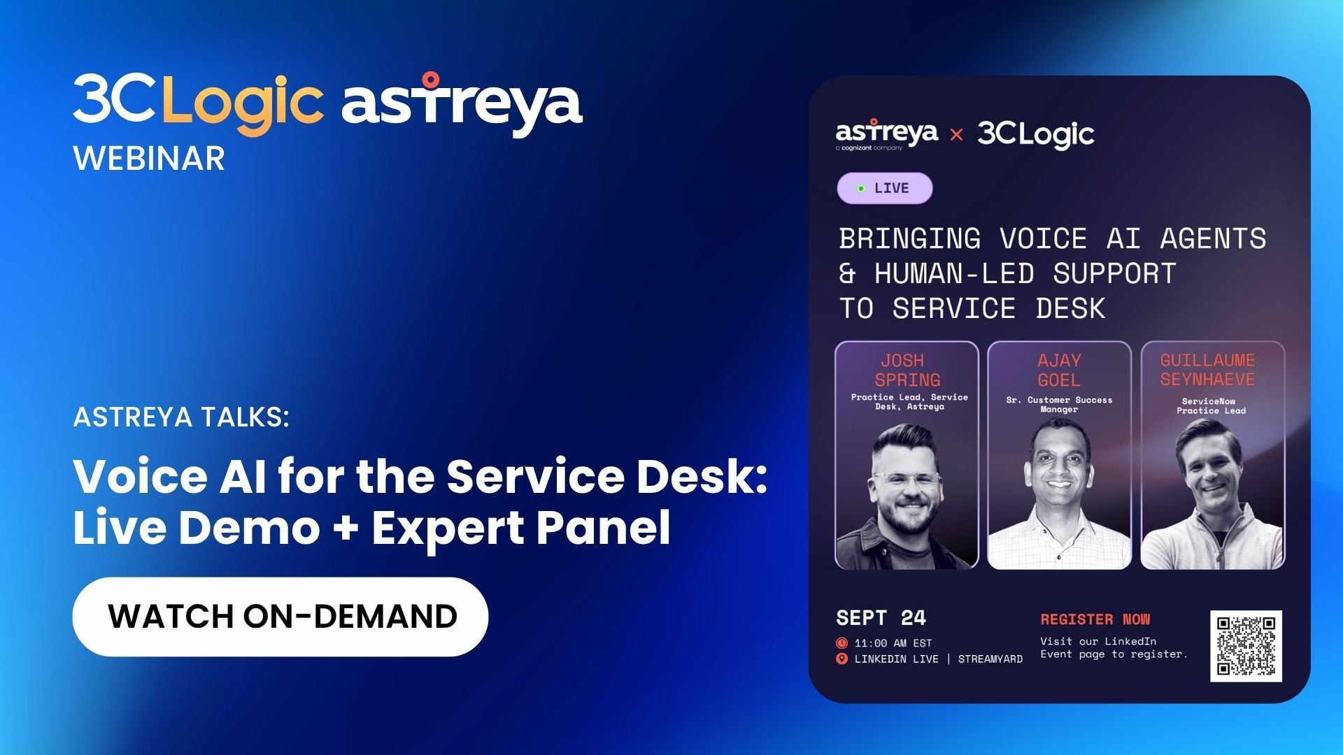Webinar: Voice AI for the Service Desk: Live Demo + Expert Panel