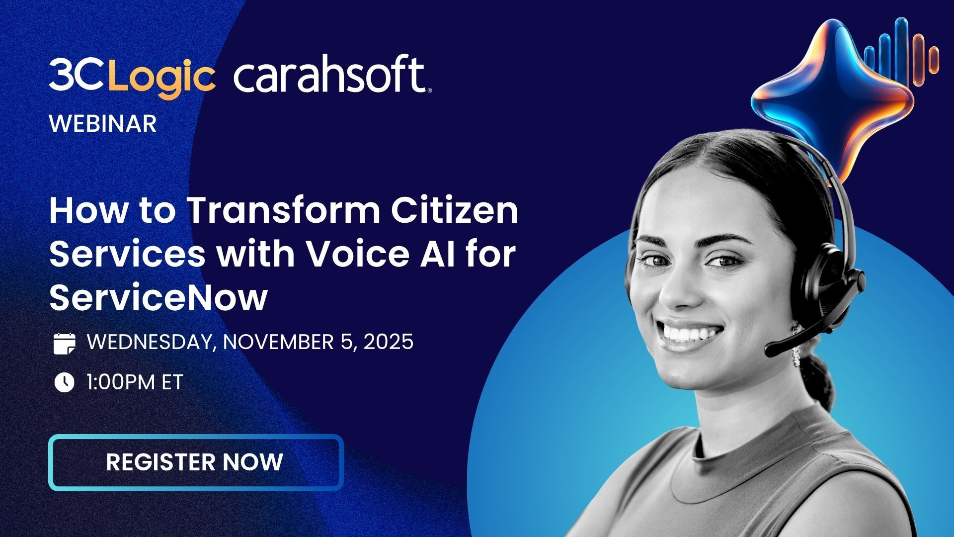 Webinar: How to Transform Citizen Services  with Voice AI for ServiceNow