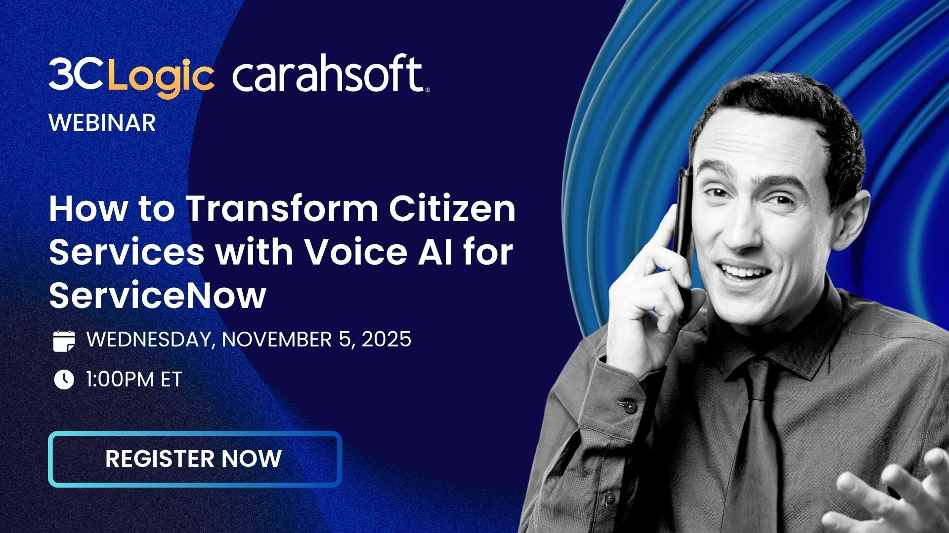 Webinar: How to Transform Citizen Services  with Voice AI for ServiceNow