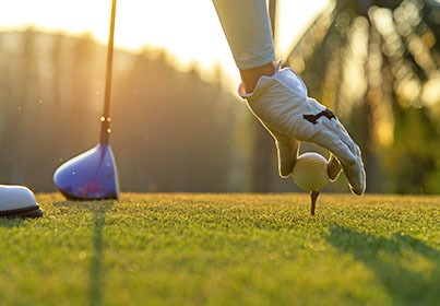 golf ball on a tee